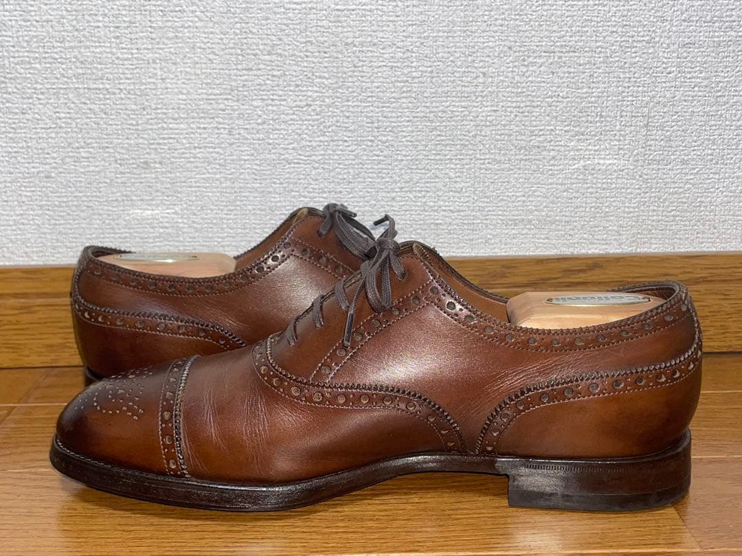 【美品】エドワードグリーン 金枠旧ロゴ ガドガン 5.5E 202ラスト