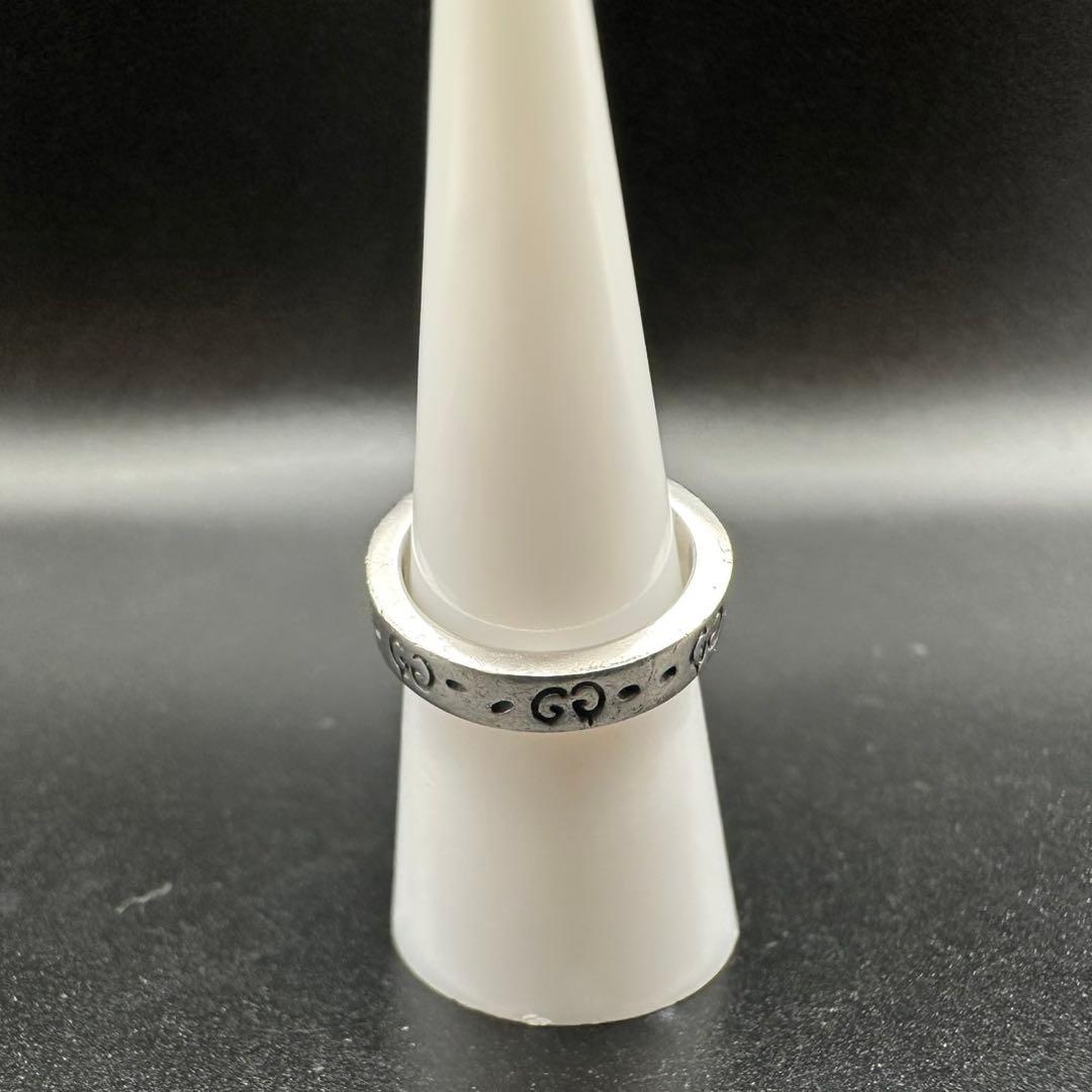 極美品✨　GUCCI　リング　指輪　ゴースト　ロゴ　刻印　1273