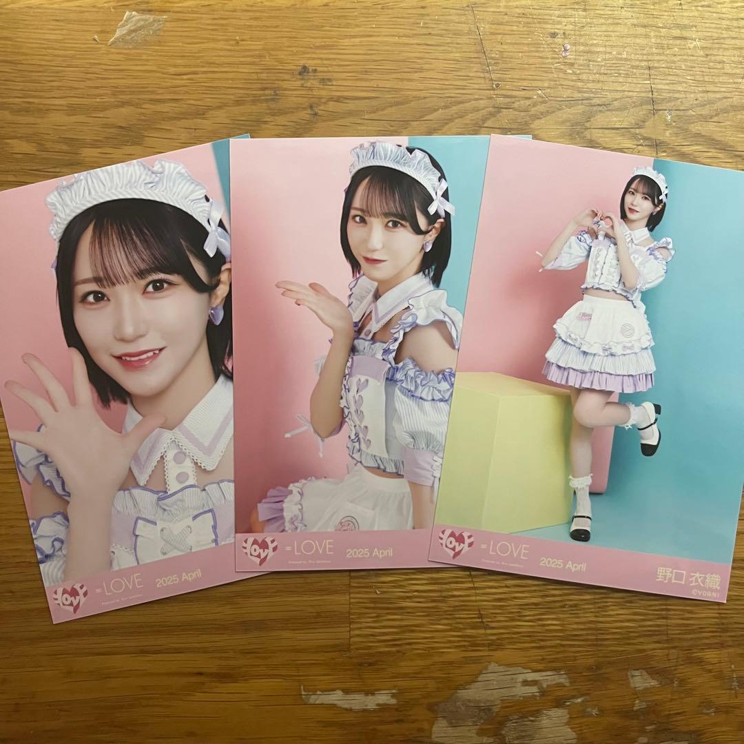 LOVE イコラブ 野口衣織 生写真 7周年 ダイナー 12枚 まとめ売り