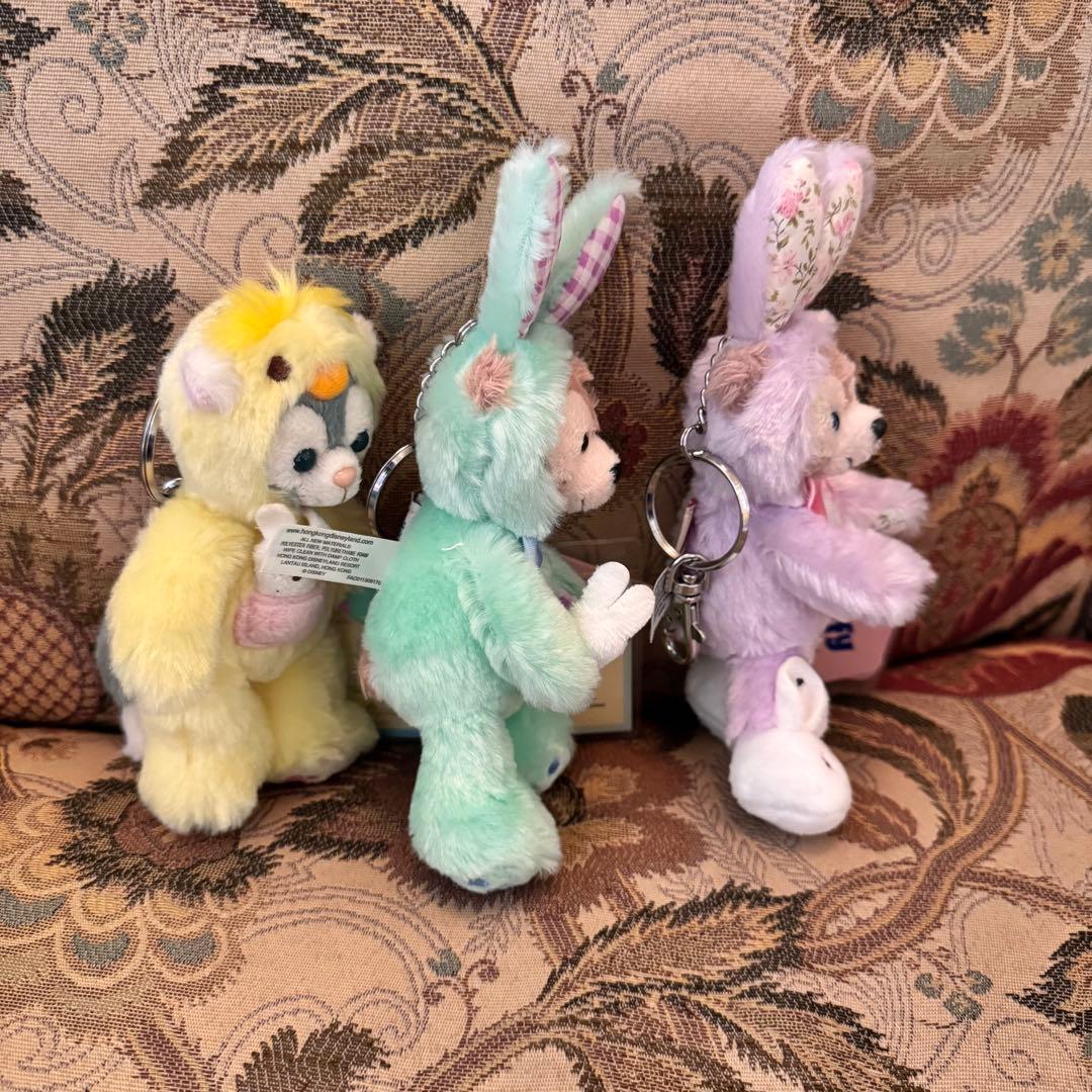 香港ディズニーランド　ダッフィー ぬいぐるみキーチェーン イースター