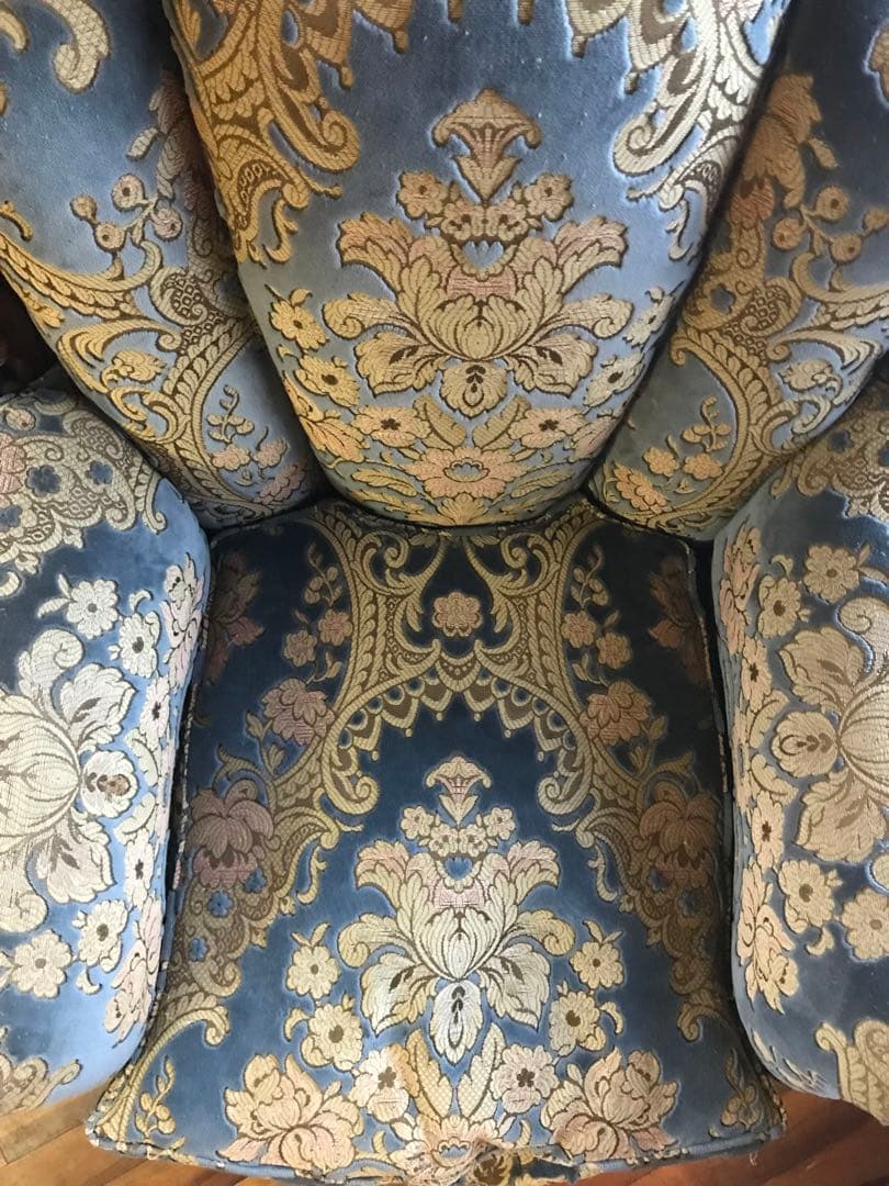 ソファ ダマスク柄 高級 応接間 アンティーク ビンテージ