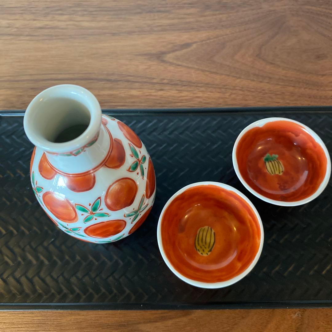 九谷焼 須田菁華 色絵花玉文徳利 椿酒盃2個の通販はau PAY マーケット