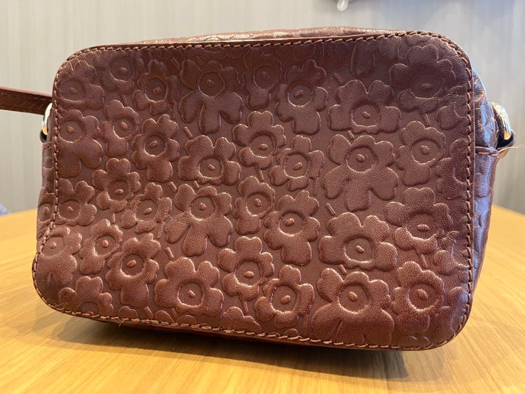 【美品】外袋付き マリメッコ ウニッコ Nerva ショルダーバッグ ブラウン