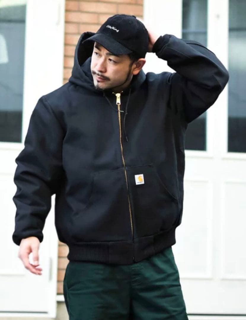 Carhartt フード付きジャケットブラック