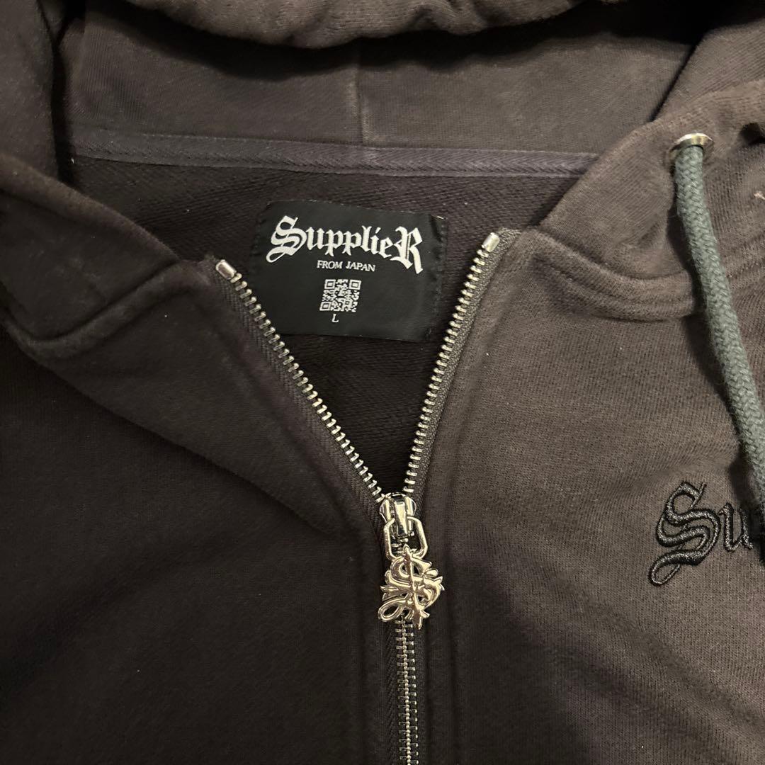 SUPPLYR ジップパーカー　両袖デザイン