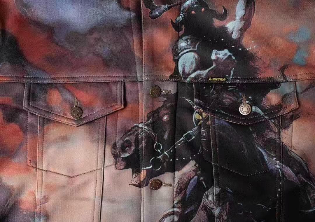 美品✨Supreme騎士とドラゴン グラフィックジャケット