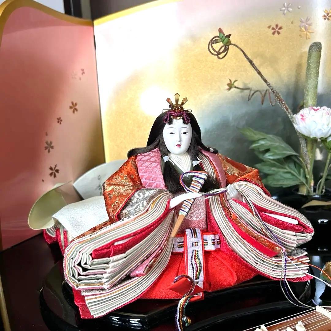 平安絵巻雛　雛人形セット 伝統的な和装