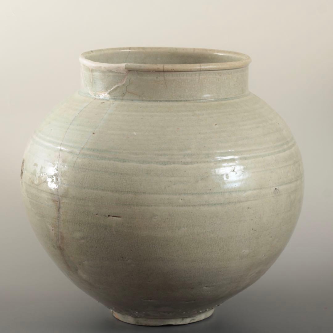 李朝 丸壺 朝鮮美術 古美術 古道具 アンティーク 古壺 李朝壺