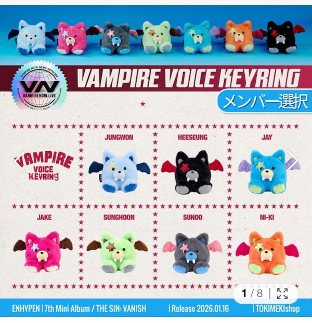 ENHYPEN THE SIN:VANISH ニキ ボイスキーリング - メルカリ