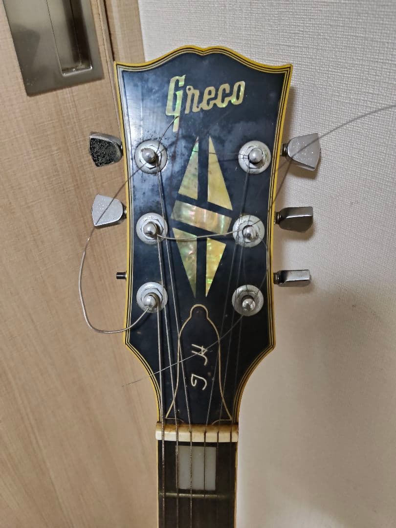 Greco レスポール　ブラック　　グネコロゴ