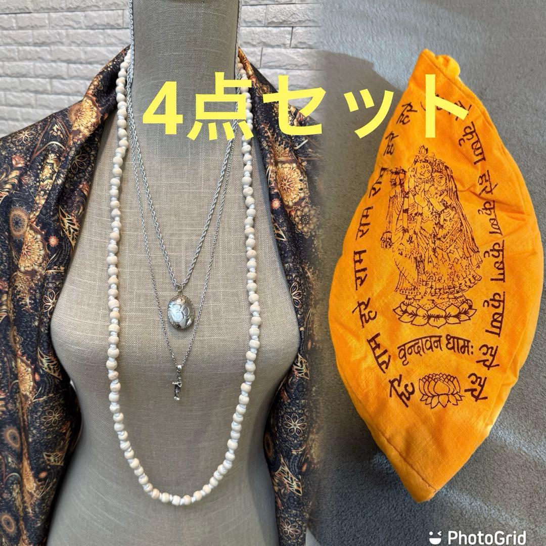 藤井風 ネックレスセット オーム クリシュナ トゥルシーマーラー