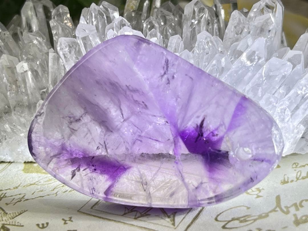 トラピッチェ アメジスト✨ 紫水晶 穴あき パーツ 原石