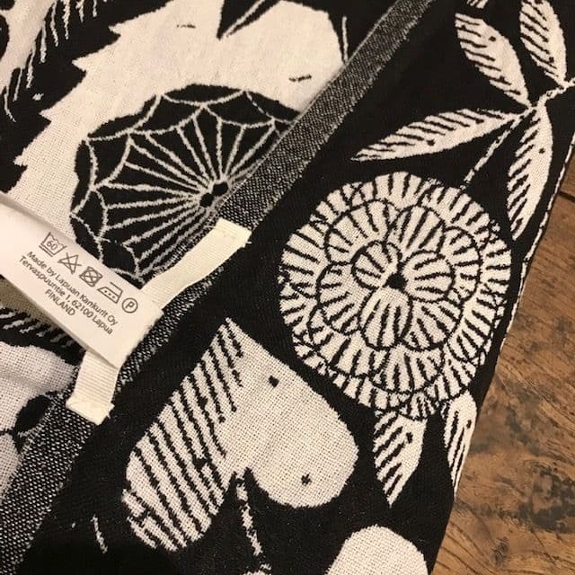 新品 鹿児島睦 × LAPUAN KANKURIT コットンリネンキッチンタオル