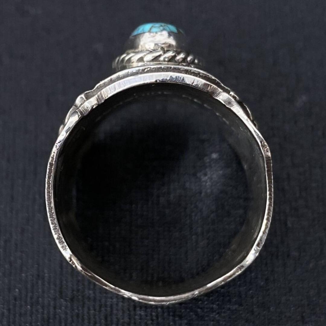 NAVAJO Sunshine Reeves キングマンターコイズリング 19号