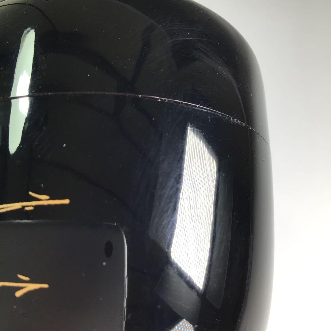 P806 棗 『荒井喜峰作』『黒漆塗』『扇面蒔絵』『利休棗』 共箱 茶道具