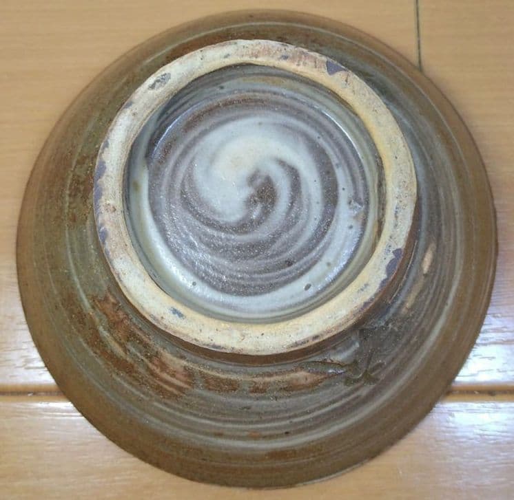 人間国宝 金城次郎 魚紋茶碗 栞 共箱 美品 壺屋焼 壷屋焼 やちむん 魚2