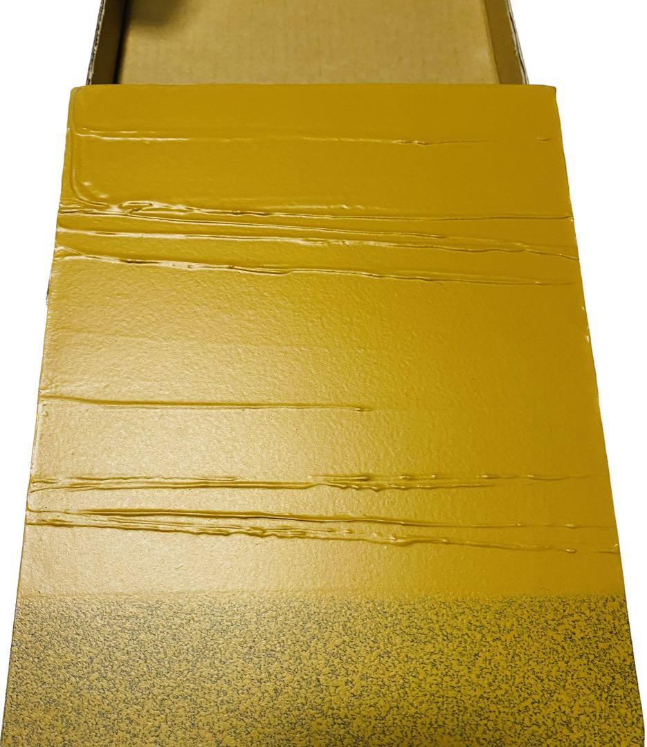 佐久間　尊経　アクリル画　光彩(無限に)-(黄土) 1990