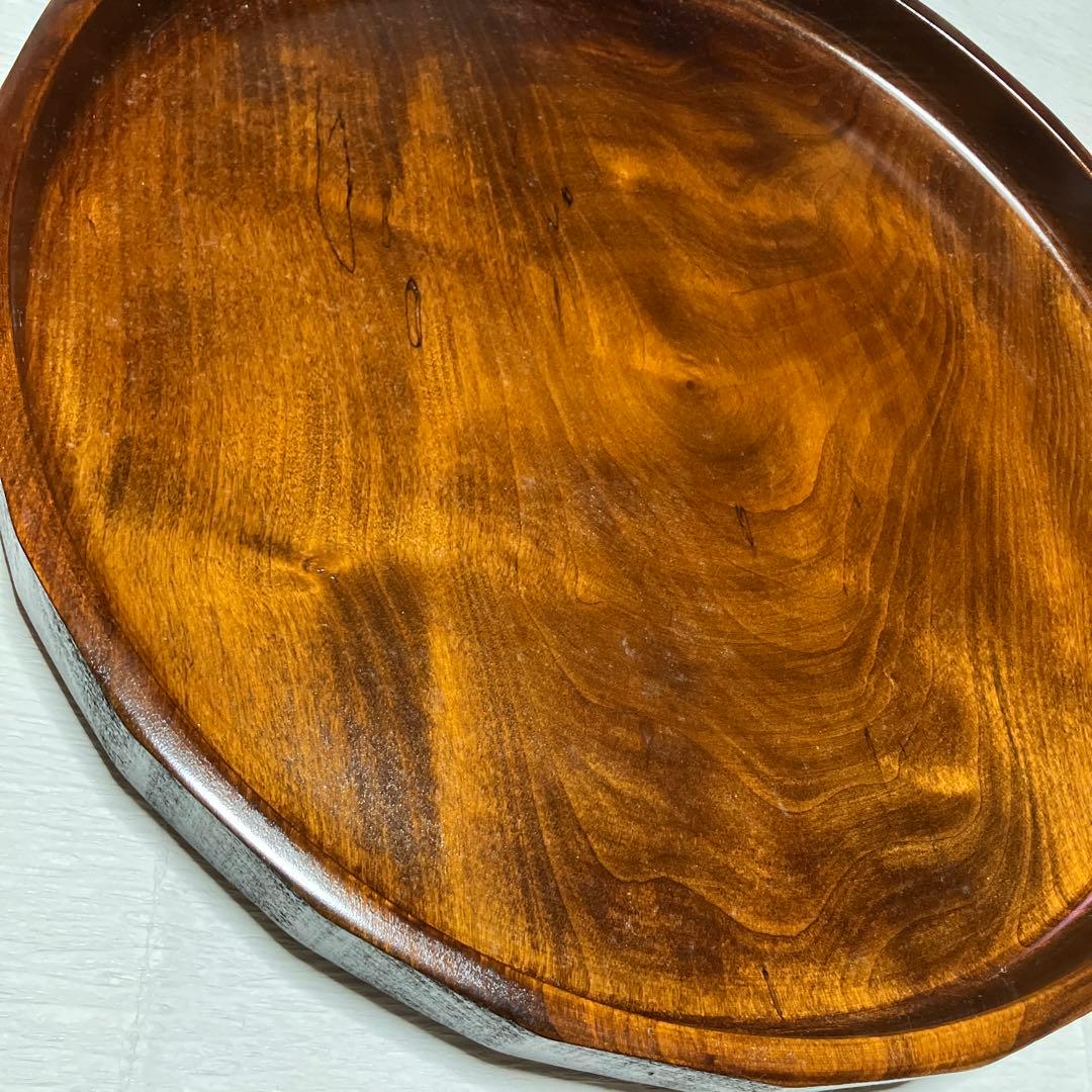 くり抜き　丸盆　2枚セット