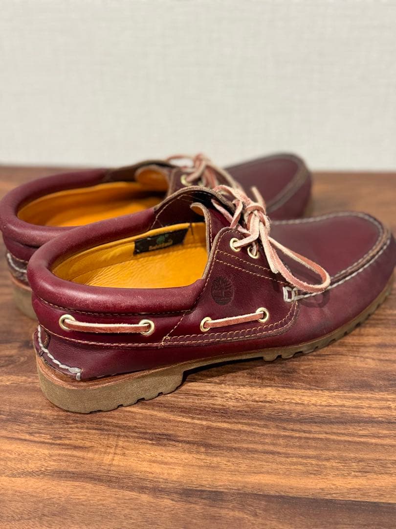Timberland クラシック　バーガンディ デッキシューズ 革靴