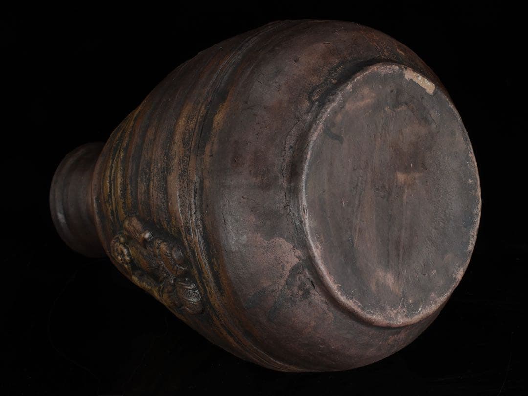 備前焼 古備前 人形大徳利 恵比寿大黒天寿老人 三神人形大徳利 45cm 骨董品