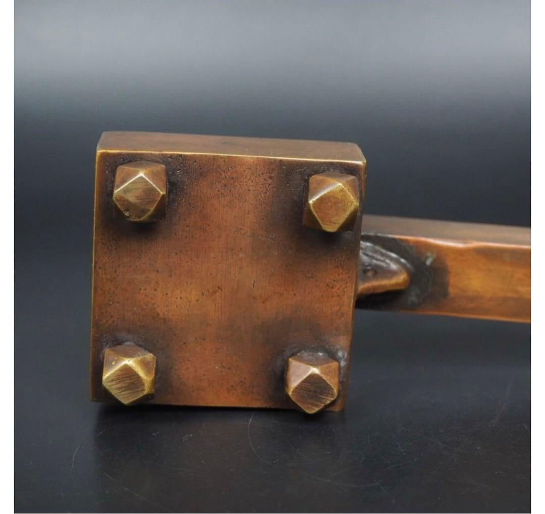 送料無料 明治金工　大型将棋矢立　27.5ｃｍ　置物