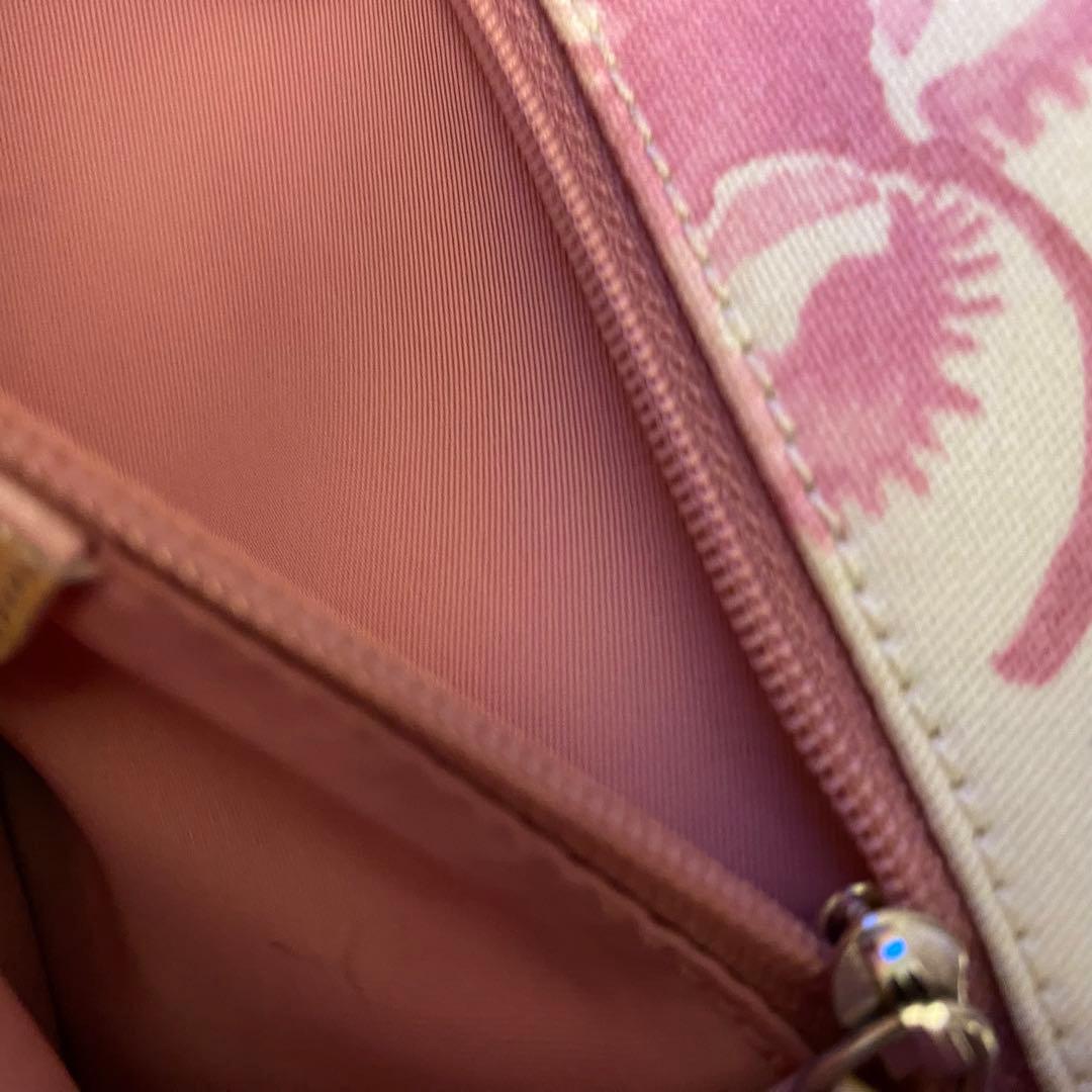 【超希少】ディオール　ピンク　トロッター　ショルダー　BON1014 フラワー