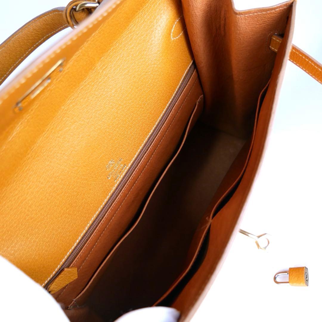 希少美品　Cellerini チェレリーニ　2Wayバッグ　キャメル　ゴールド