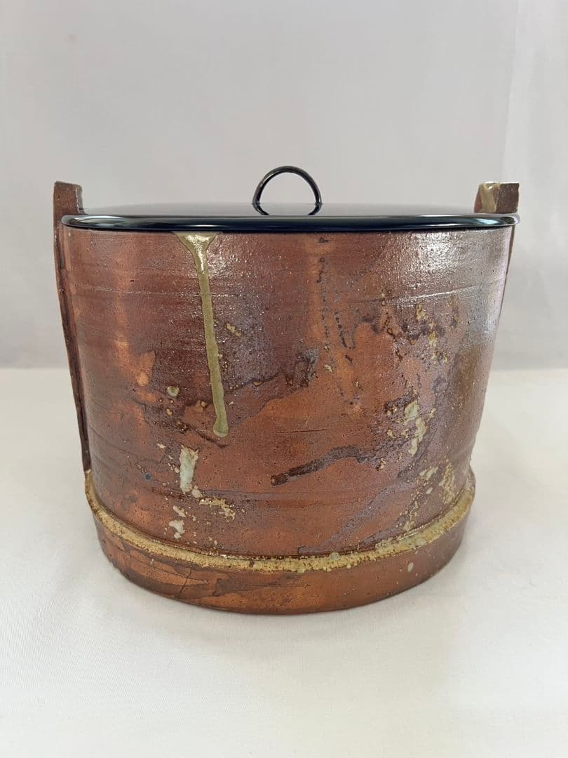 手桶型 水指  信楽焼 佐久間勝山  茶道具