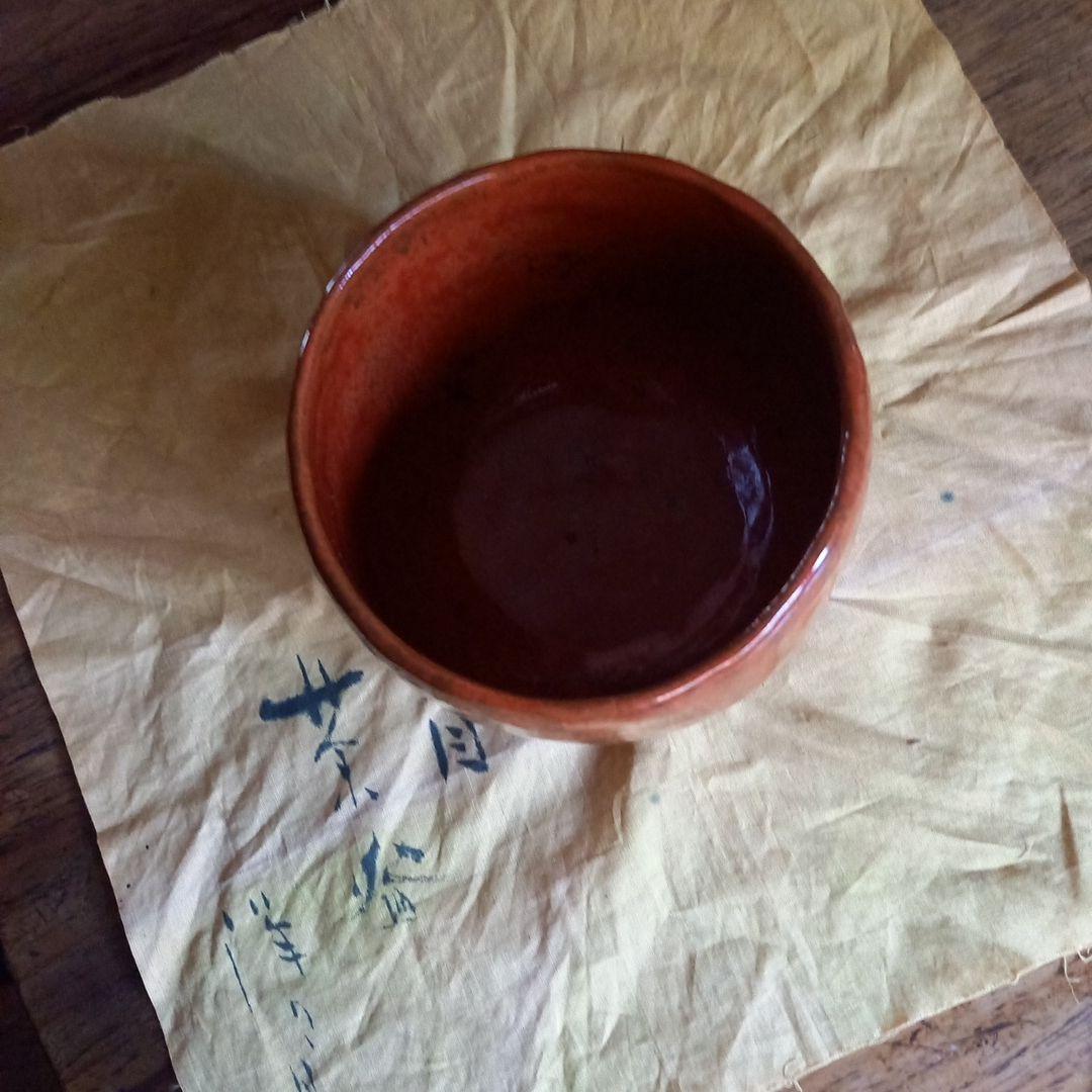 骨董 柿天目 抹茶茶碗