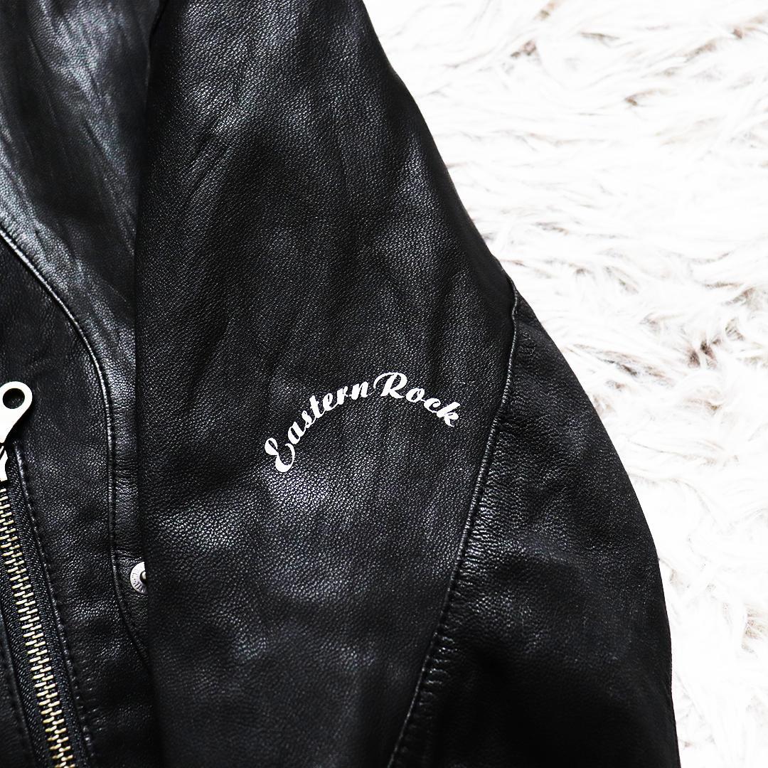 Y2K✨PPFM シングルライダース 羊革 八の字ジップ ギミック ダブル