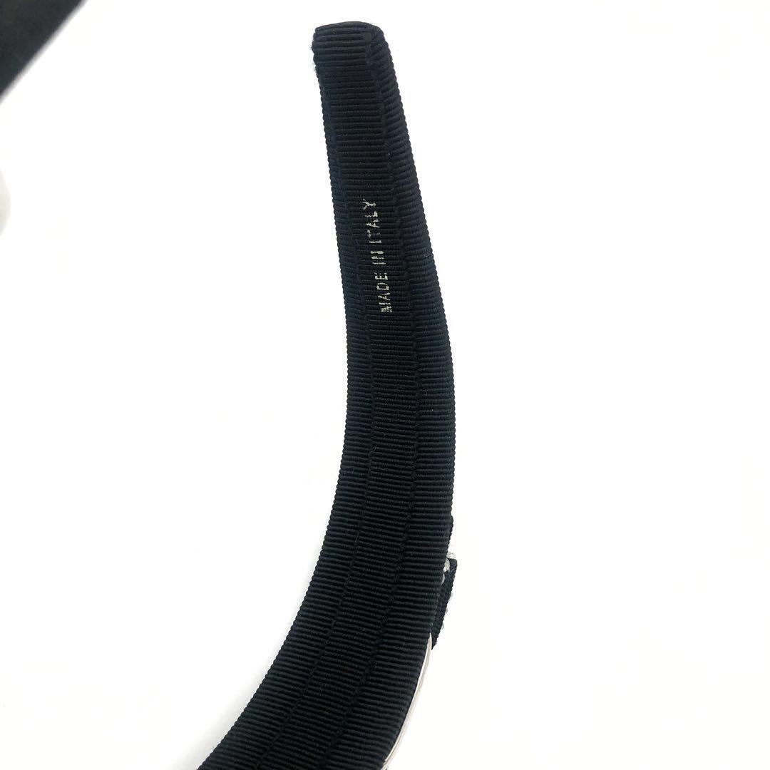 未使用級✨フェラガモ カチューシャ　ヴァラリボン　ビジュー ブラック