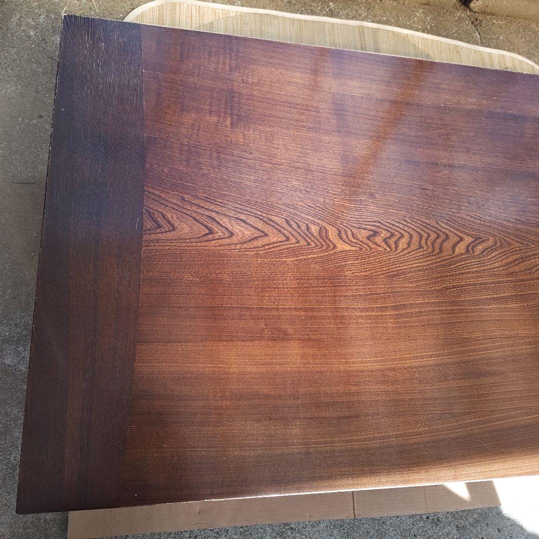 昭和レトロ　カリモク　高級ロー&ハイテーブル　切り替え式　ちゃぶ台　送料込