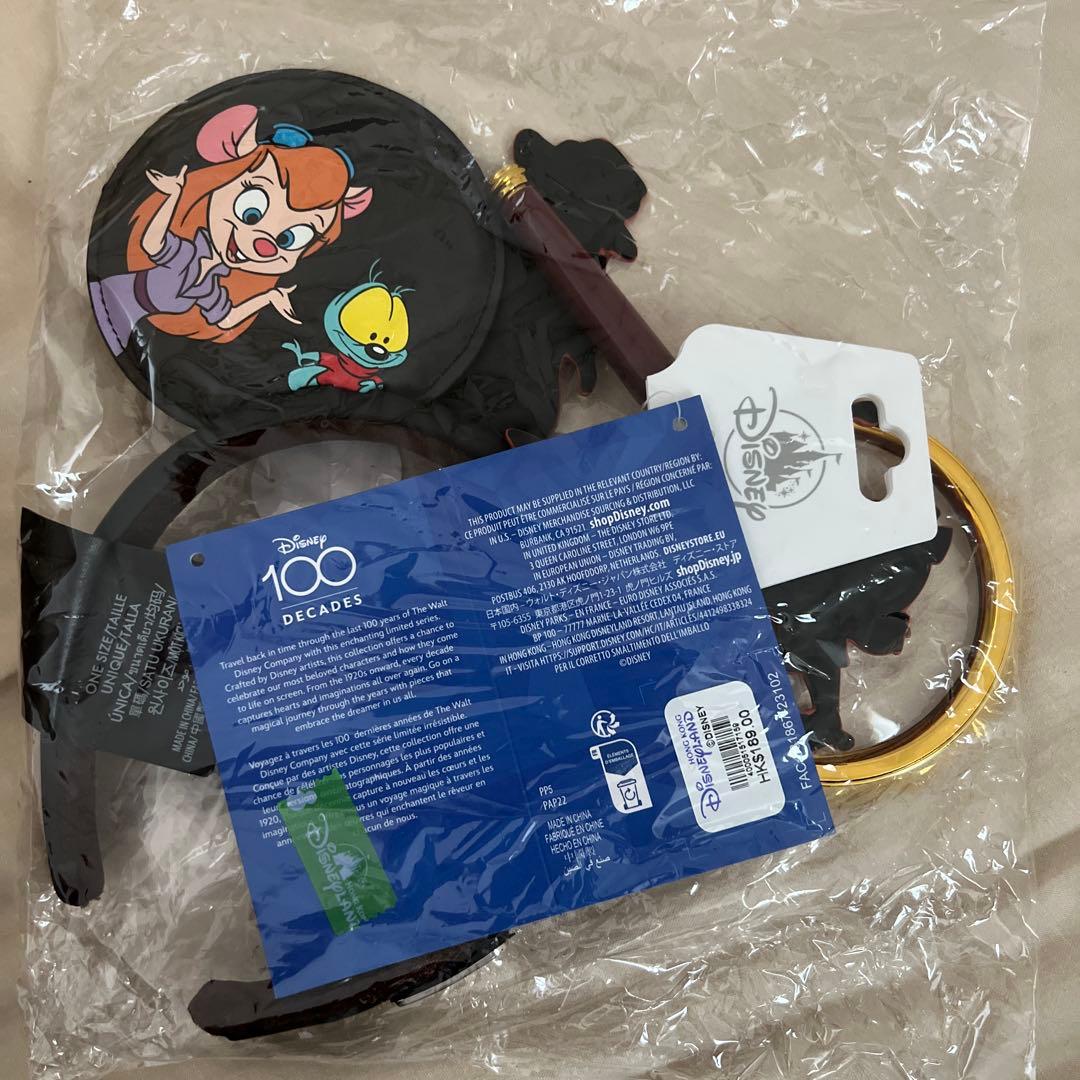 ディズニー　100周年　限定カチューシャ　チップとデール　レスキューレンジャー