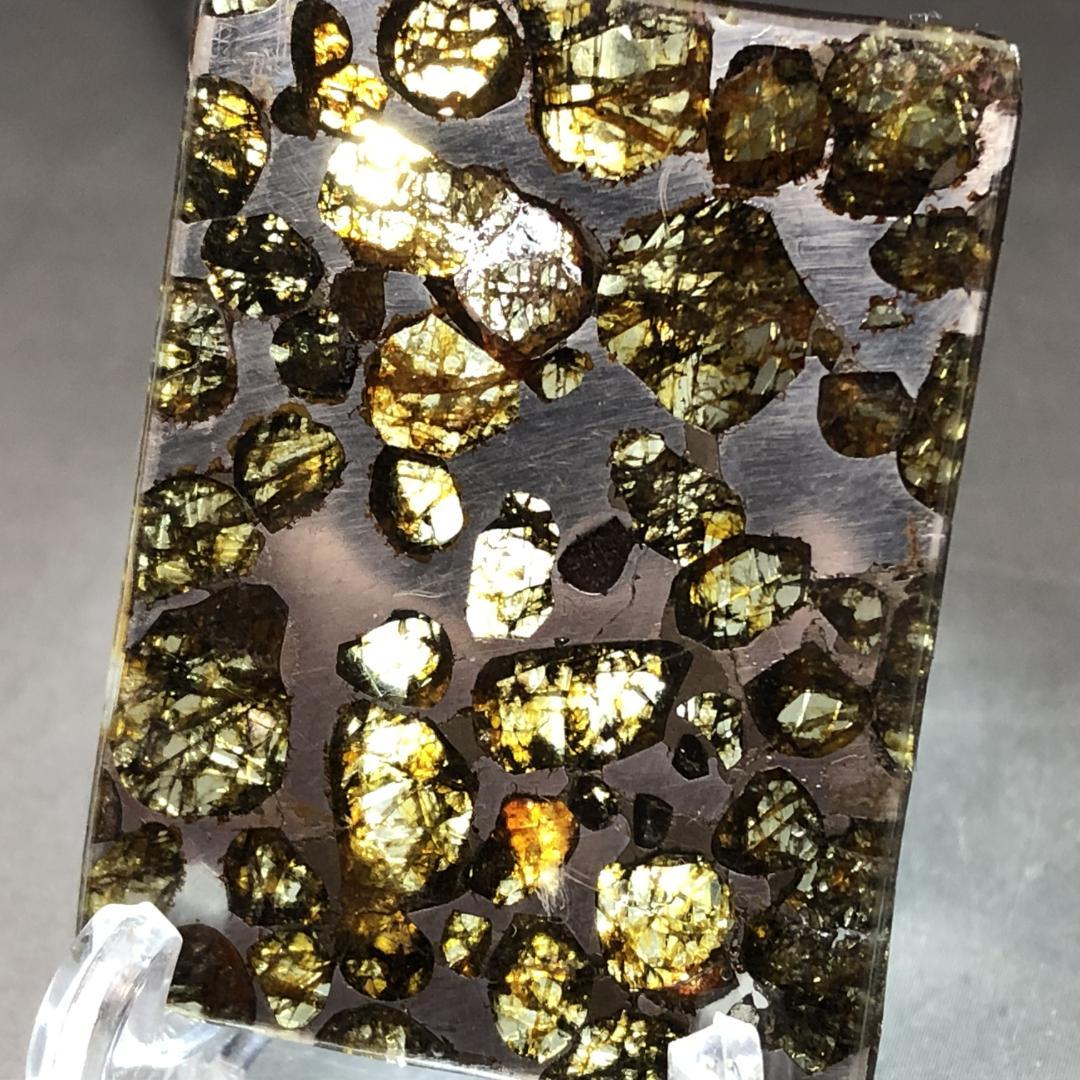 S*A様 パラサイト隕石 隕石 石鉄隕石 セリコ隕石 美品 重さ約7g