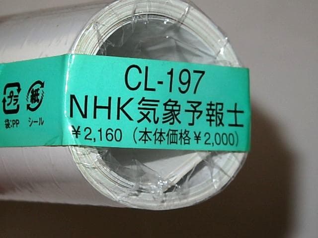 ★カレンダー　2017年NHK気象予報士　酒井千佳/関口奈美/菊池真以さん