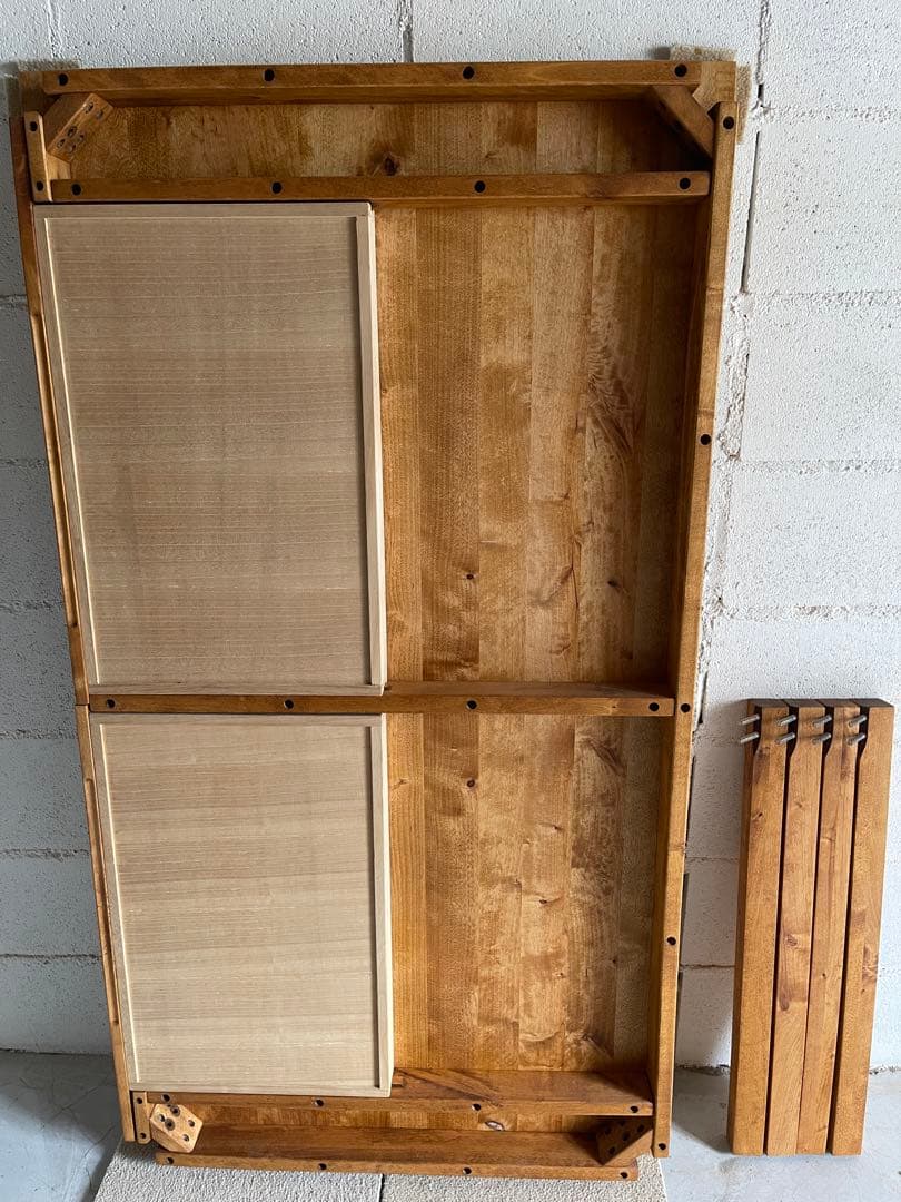 美品　MUJI 無印良品　オーク無垢材　ダイニングテーブル　引出し付