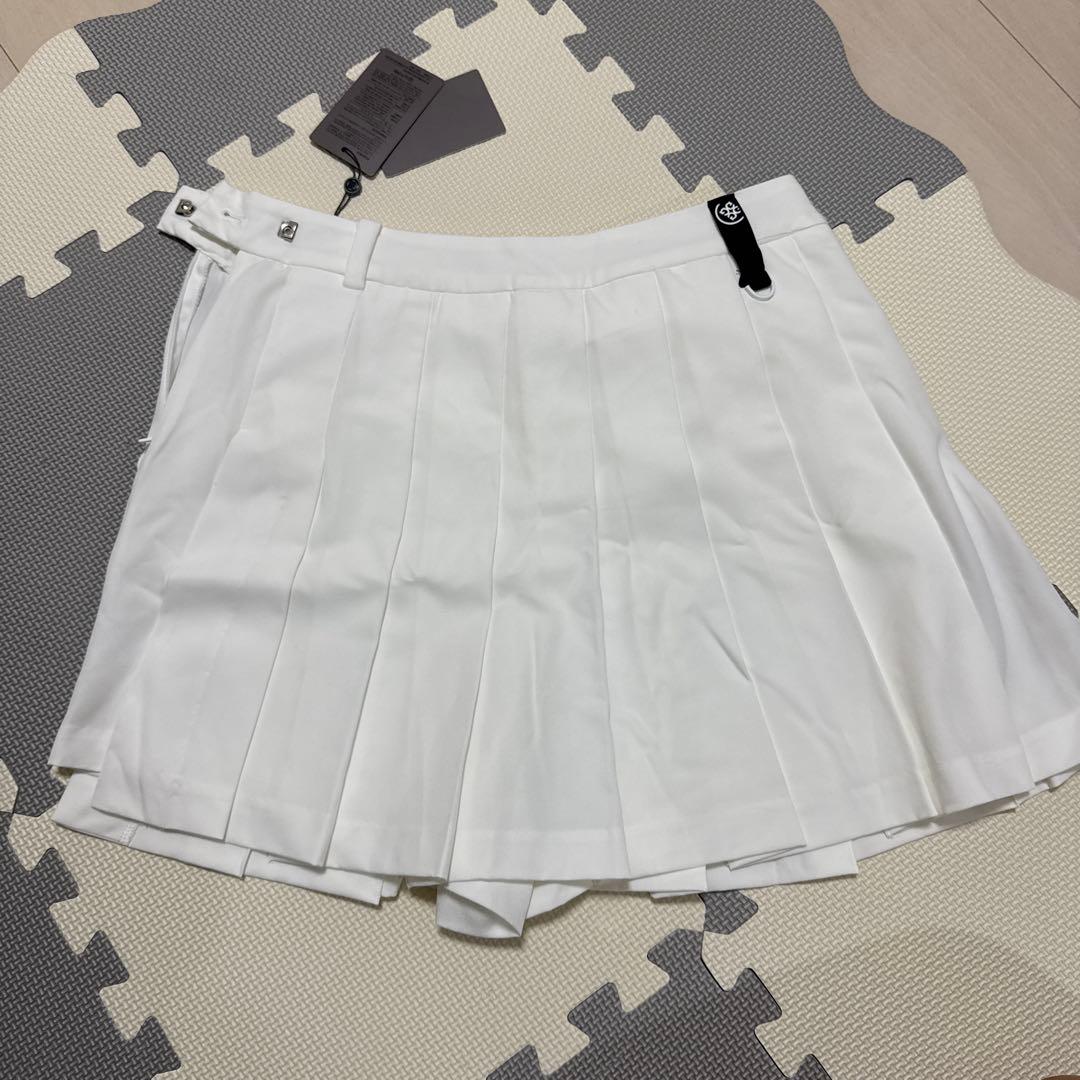 ゴルフ レディース ジーフォア スカートウェア（ホワイト）Sサイズ