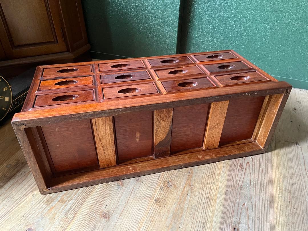 ww1/110 唐木 花梨 螺鈿細工 薬棚 薬箪笥 収納棚 棚 小物入れ 古道具