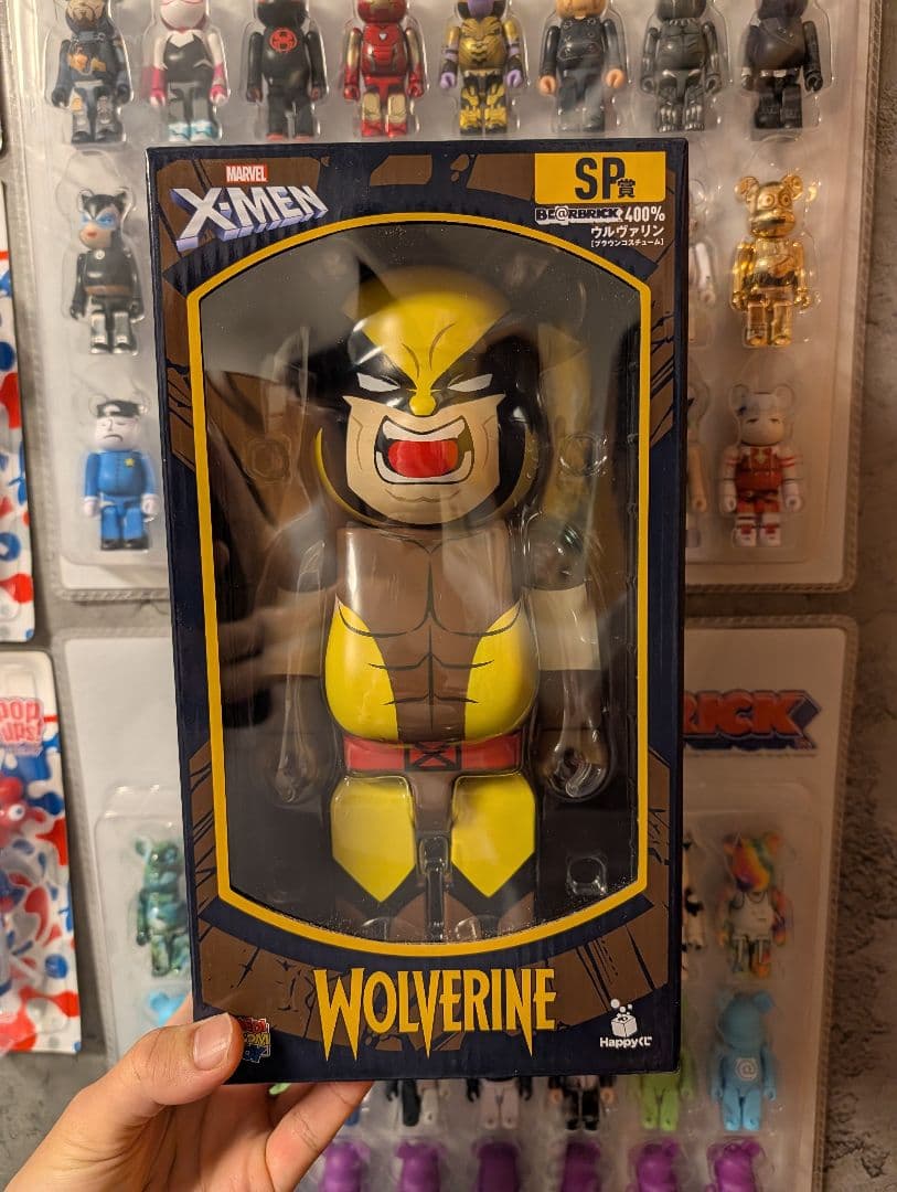 おまけ付 Happyくじ ベアブリック ウルヴァリン 400% MARVEL - メルカリ