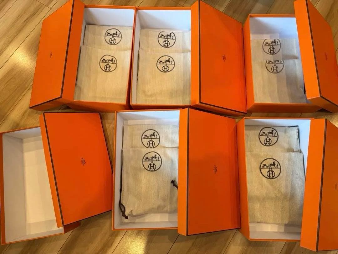 エルメス靴空箱 紐、説明書、シューズ袋付き まとめ売り 2025年最新