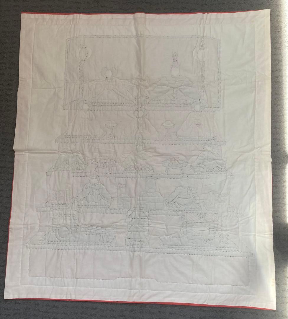 【一点物】ハンドメイド雛人形タペストリー