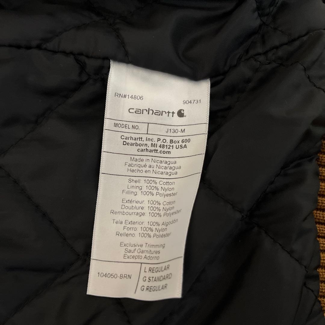 Carhartt J130-M Lサイズ ブラウンジャケット