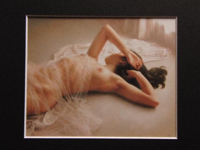 島村　信之、薄衣の裸婦