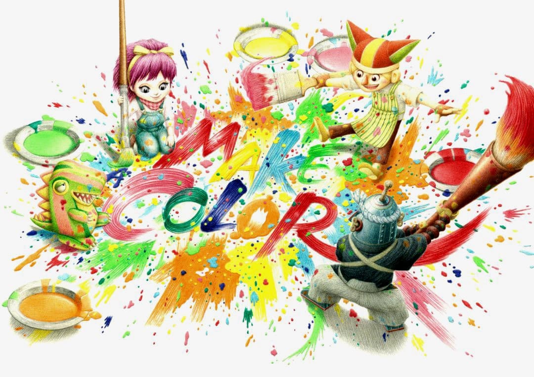 色鉛筆画「MAKE A COLOR」レプリカ