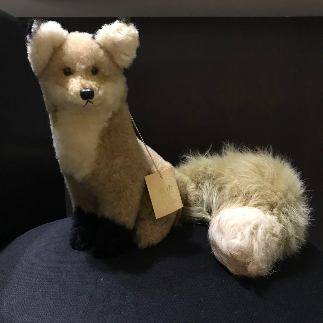 毛皮ぬいぐるみリアルファーキツネかな