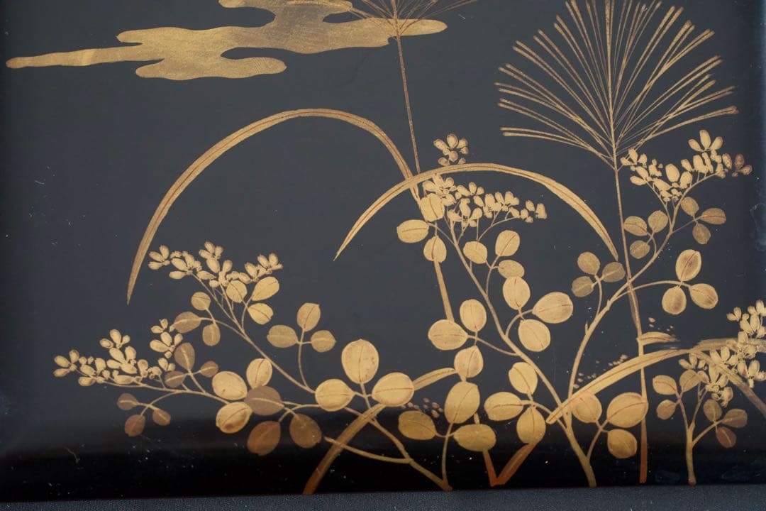 螺鈿細工 蒔絵 木製 五段 重箱 共箱 二枚蓋 時代品 青貝 検) 漆器 輪島塗