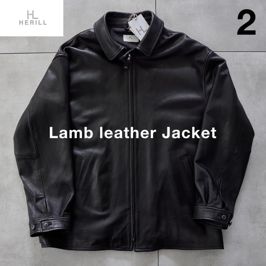 HERILL / ヘリル Lamb leather Jacket BLACK 2 - メルカリ
