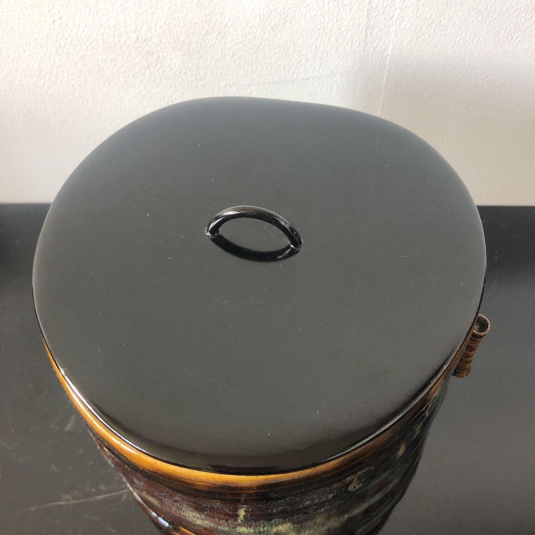 1107.亀井樂山造　高取水指　茶道具