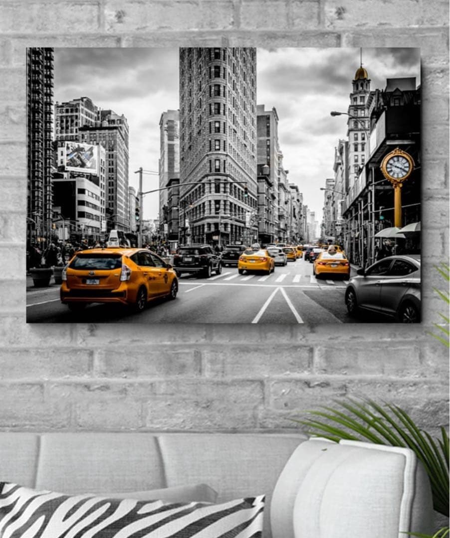 マンハッタンニューヨークファブリックパネルキャンパスアート70cm×50cm マンハッタンニューヨークファブリックパネルキャンパスアート70cm×50cm