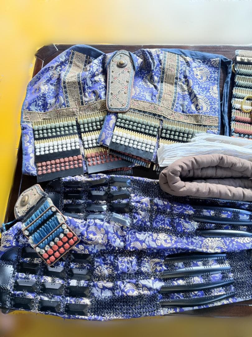 黒胴当世素掛 紺・白・茶 等身大 甲冑